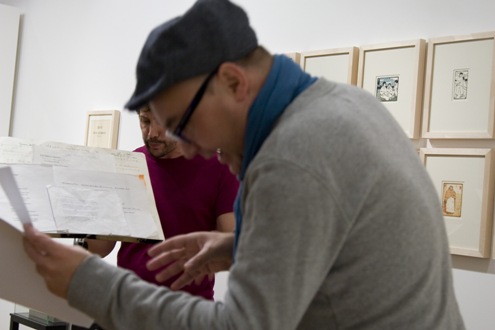 Dmitry Golynko and Ernesto Estrella at Galerie Hochdruck Vienna