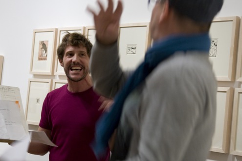 Dmitry Golynko and Ernesto Estrella at Galerie Hochdruck Vienna