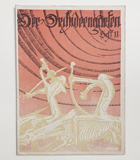 Der Orchideengarten. Phantastische Blätter, publ. by Karl Hans Strobl. Dreiländerverlag, München 1919. Vol. I, issue 11, cover
